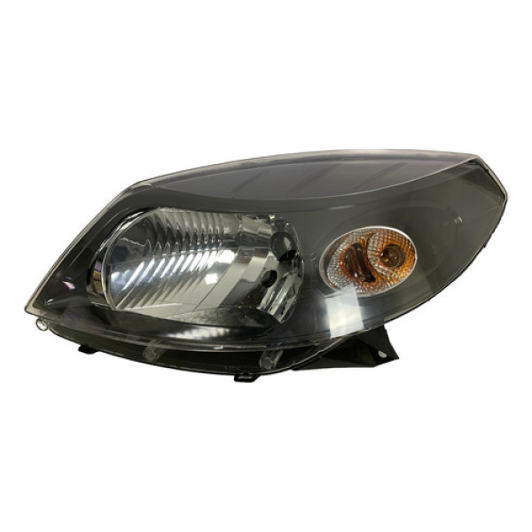 Farol Esquerdo Sandero 2008 A 2011 Masc Negra