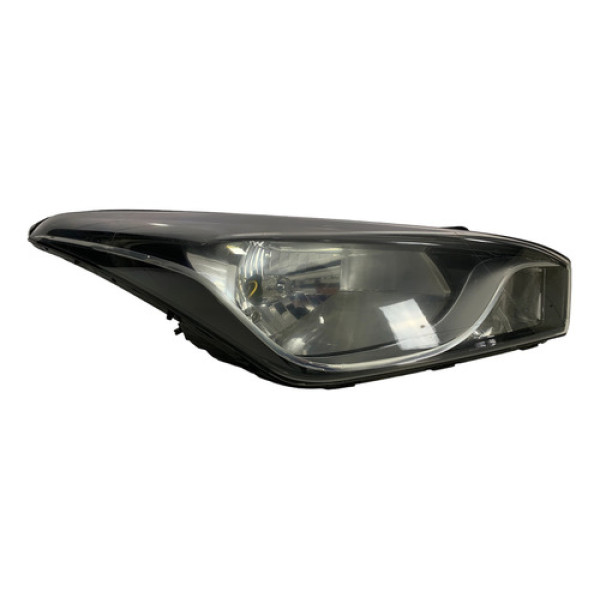 Farol Direito Hb20 2013 A 2019 Máscara Negra Friso Cromado
